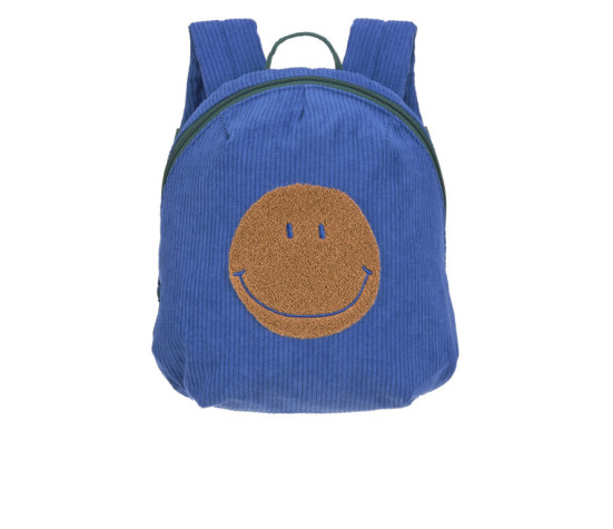 Tiny Backpack Cord Little Gang Smile blue