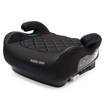 Autosedačka-podsedák BABY MIX HERO Plus ISOFIX I-SIZE black 2026, Černá
