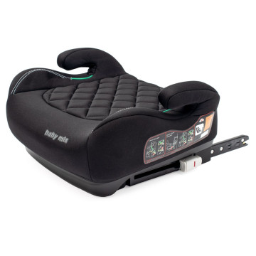 Autosedačka-podsedák BABY MIX HERO Plus ISOFIX I-SIZE black 2026, Černá
