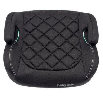 Autosedačka-podsedák BABY MIX HERO Plus ISOFIX I-SIZE black 2026, Černá