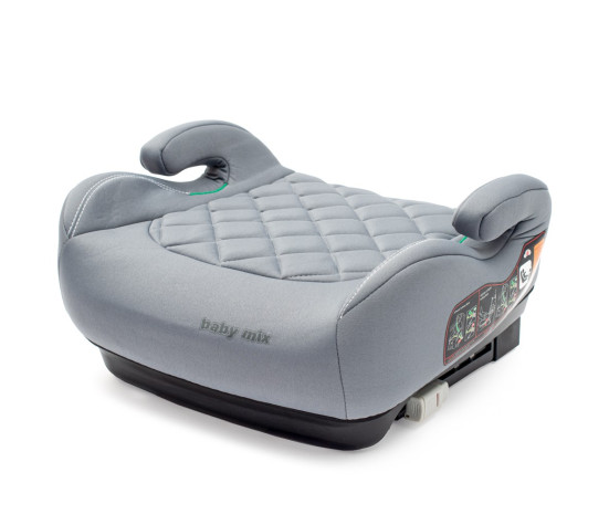 Autosedačka-podsedák BABY MIX HERO Plus ISOFIX I-SIZE grey