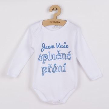 Body s potiskem New Baby Jsem Vaše splněné přání