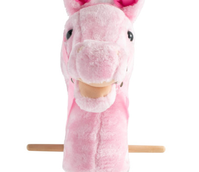 Hobby Horse se zvukem a kolečky Rosie Baby Mix pink