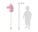 Hobby Horse se zvukem a kolečky Rosie Baby Mix pink