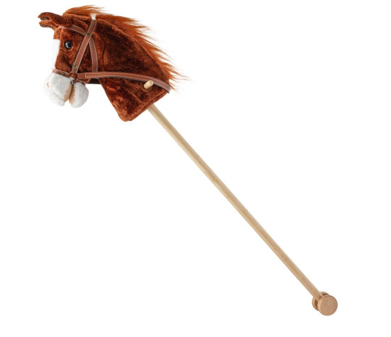 Hobby Horse se zvukem a kolečky Bruno Baby Mix Brown