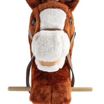 Hobby Horse se zvukem a kolečky Bruno Baby Mix Brown