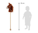 Hobby Horse se zvukem a kolečky Bruno Baby Mix Brown