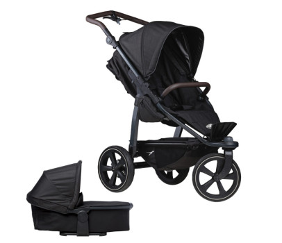 set Mono2 combi push chair-air chamber wheel 2024 black