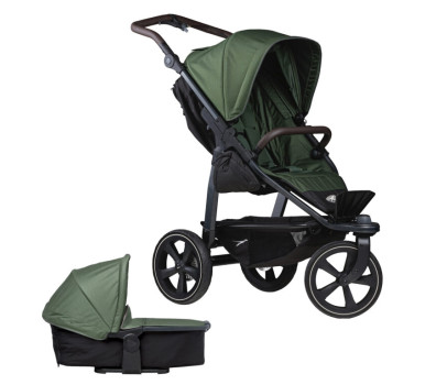 set Mono2 combi push chair-air chamber wheel 2024 olive