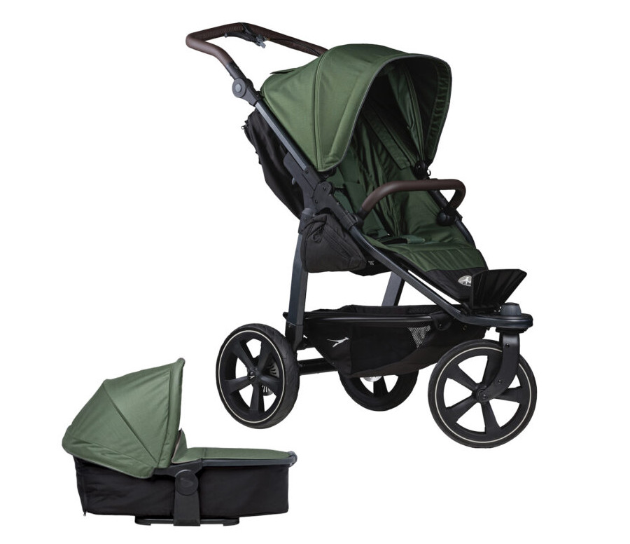 set Mono2 combi push chair-air chamber wheel 2024 olive