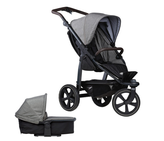 set Mono2 combi push chair-air chamber wheel 2024 prem. grey