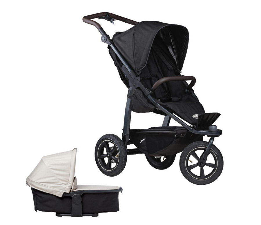 set Mono2 stroller - air wheel 2024 black/sand