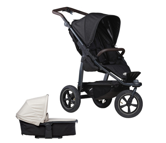 set Mono2 stroller - air wheel 2024 black/sand