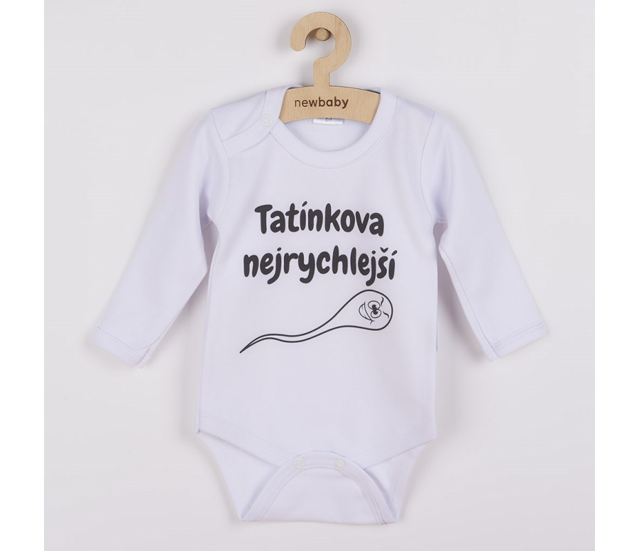 Body s potiskem New Baby Tatínkova nejrychlejší