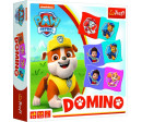 Domino papírové Paw Patrol/Tlapková patrola 28 kartiček společenská hra v krabici 20x20x5cm