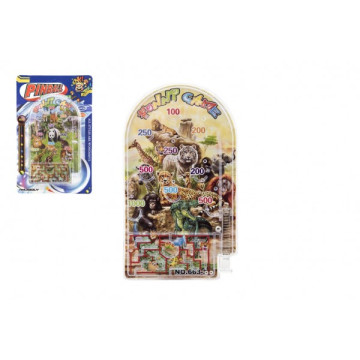 Pinball ZOO hlavolam plast 9x16cm 2 druhy na kartě