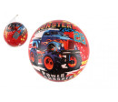 Míč Super cars monster truck nafouknutý 23cm v síťce