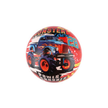 Míč Super cars monster truck nafouknutý 23cm v síťce