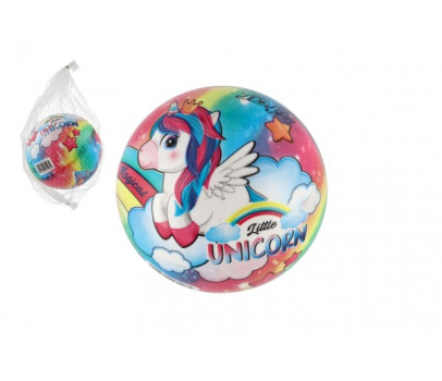 Míč Malý jednorožec/Little unicorn nafouknutý 14cm v síťce