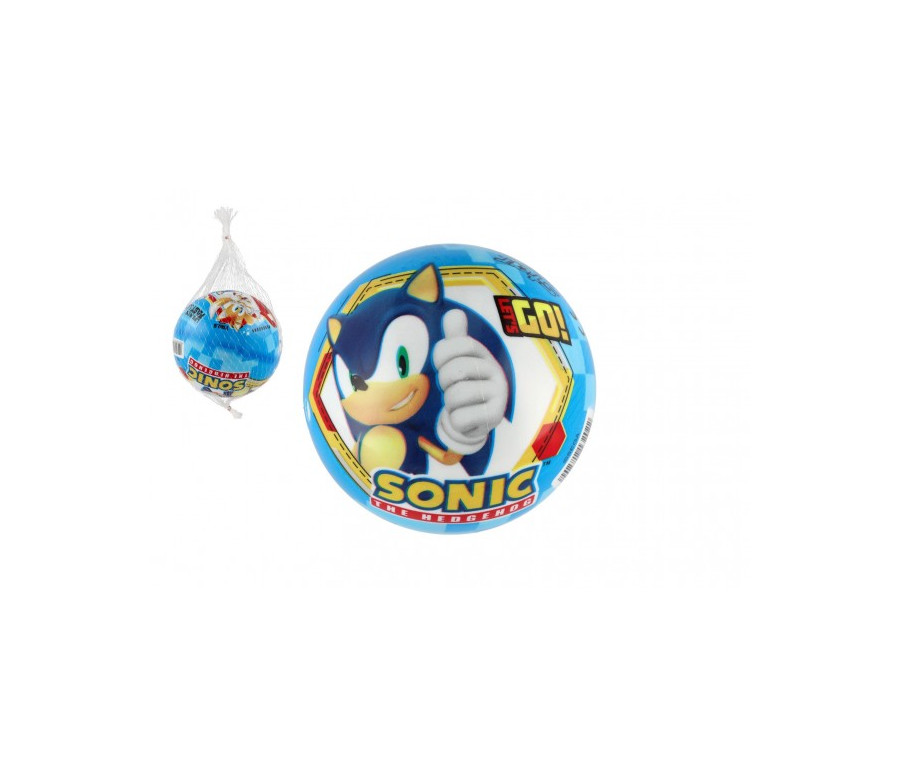 Míč Ježek Sonic nafouknutý 14cm v síťce