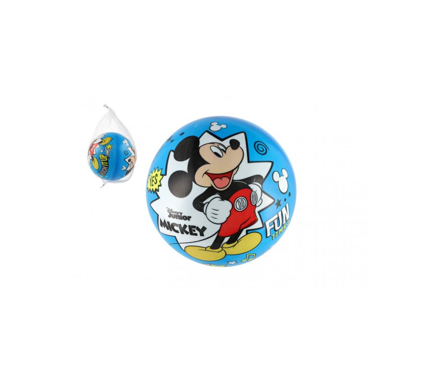 Míč Mickey Mouse nafouknutý 23cm v síťce