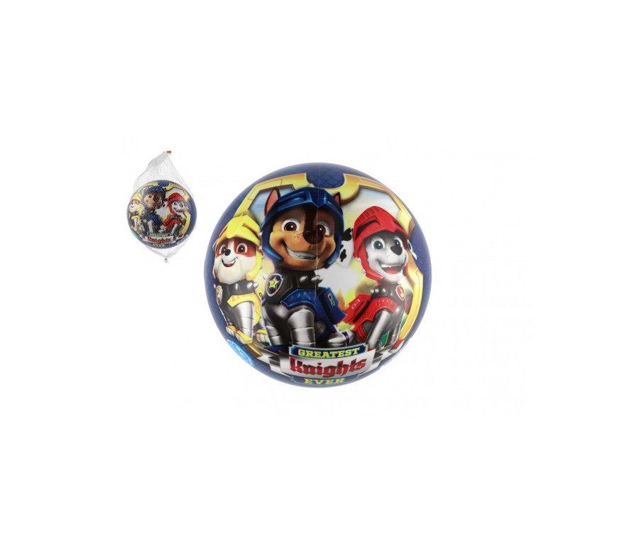 Míč Tlapková patrola/Paw patrol nafouknutý 23cm modrý v síťce