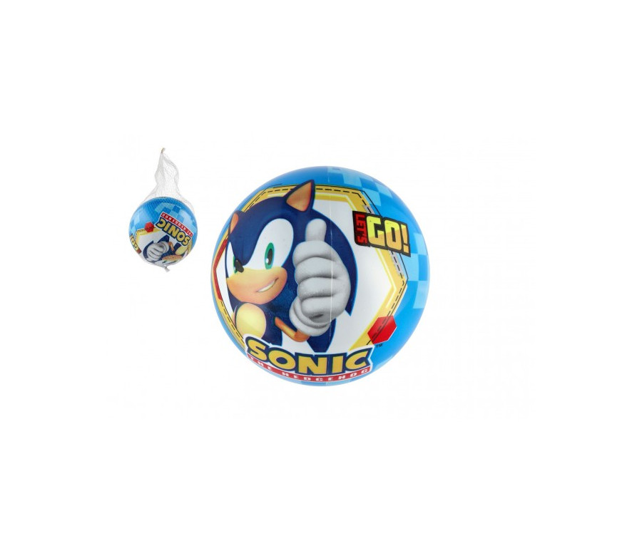 Míč Ježek Sonic nafouknutý 23cm v síťce