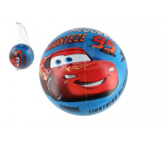 Míč Auta/Cars nafouknutý 23cm v síťce