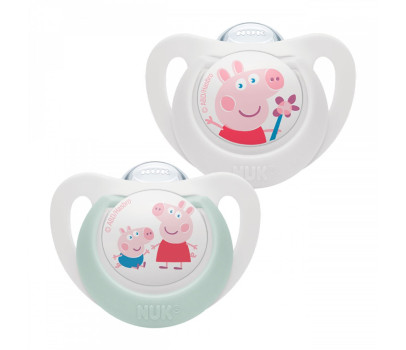 Dudlík NUK Star Peppa Pig 0-6 m 2 ks