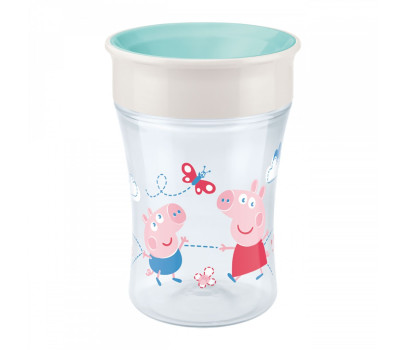 Dětský hrníček Magic NUK Cup Peppa Pig (8+ m.) NUK 360°