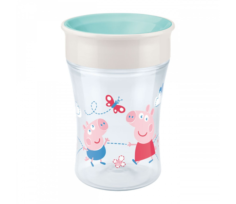 Dětský hrníček Magic NUK Cup Peppa Pig (8+ m.) NUK 360°