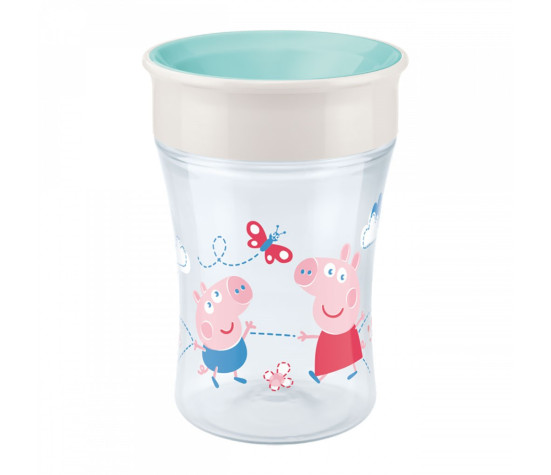 Dětský hrníček Magic NUK Cup Peppa Pig (8+ m.) NUK 360°