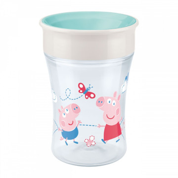 Dětský hrníček Magic NUK Cup Peppa Pig (8+ m.) NUK 360°