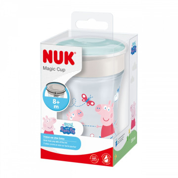 Dětský hrníček Magic NUK Cup Peppa Pig (8+ m.) NUK 360°