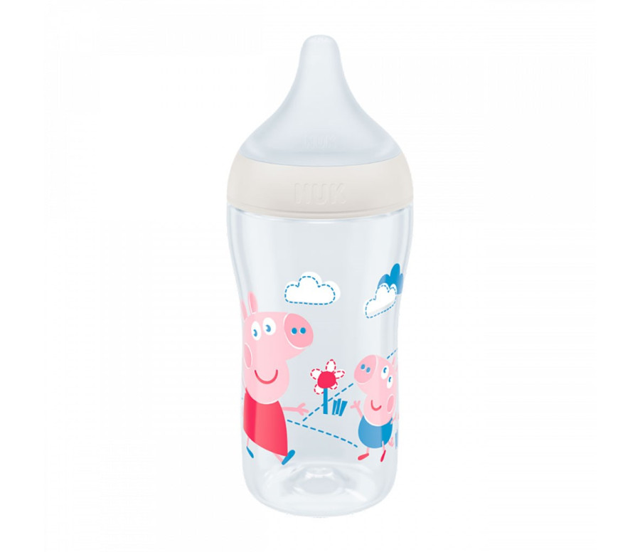 Kojenecká láhev NUK Perfect Match Peppa Pig Temperature Control 260 ml