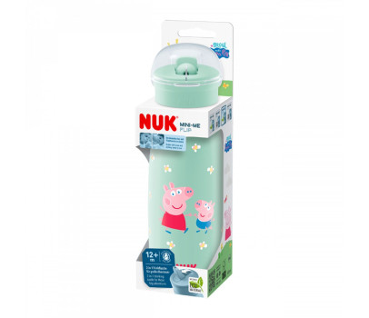 Dětská láhev NUK Mini-Me Flip Peppa Pig 450 ml 12+ m