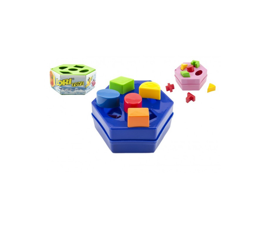 Vkládačka šestihran plast 16x6cm 12m+