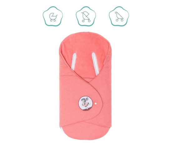 Fillikid Zavinovací deka bunny pink