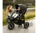 Set mono2 stroller - air wheel olive + carrycot mono2 combi olive + CYBEX Aton 5 Deep Black-black + adaptér na autosedačku