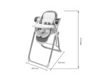Dětská jídelní židlička 2v1 SMART New Baby grey