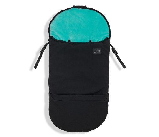 ESITO Zimní fusak Softshell Warm cocoon 4 v 1 Black / Mint - černá / zelená / 95 x 47 cm / UNI