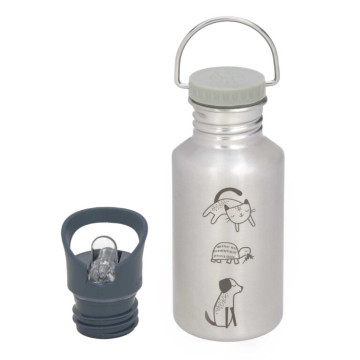 Bottle Stainless Steel Happy Prints