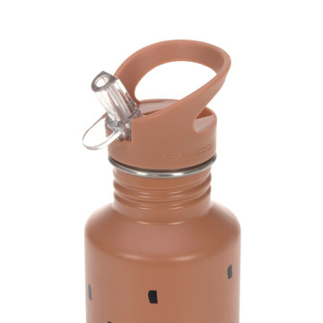 Bottle Stainless Steel Happy Prints caramel