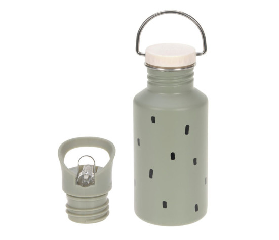 Bottle Stainless Steel Happy Prints light olive