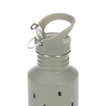 Bottle Stainless Steel Happy Prints light olive