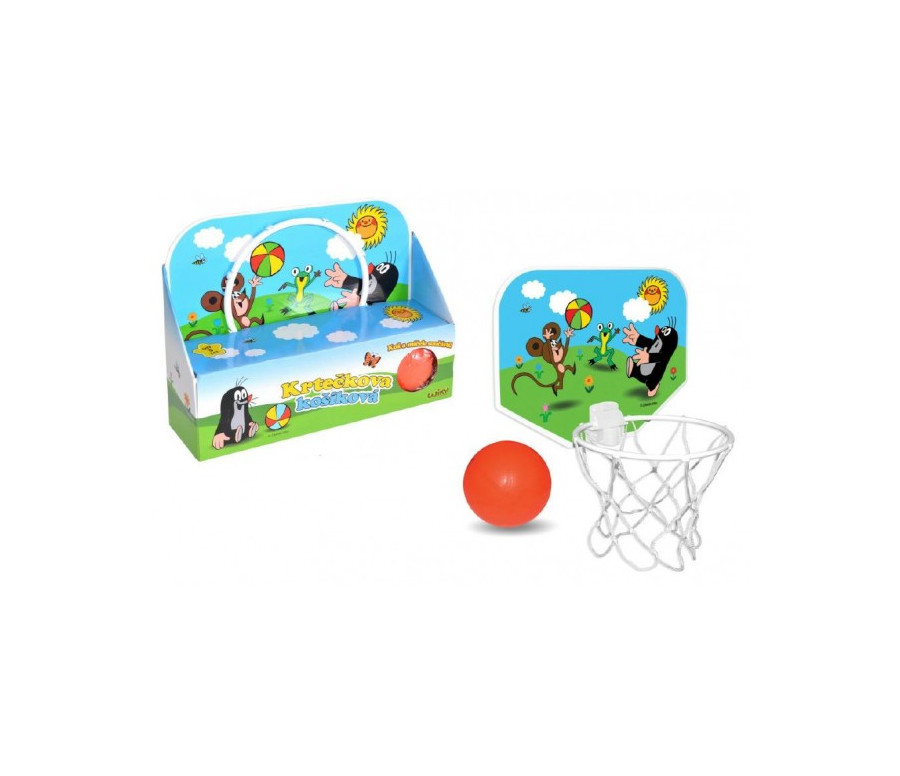 Koš na basketbal Krtek 33x22cm plast v krabici