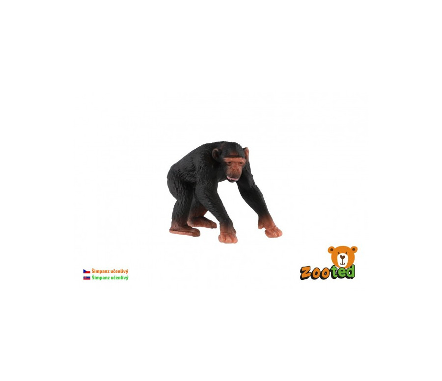 Šimpanz učenlivý zooted plast 7cm v sáčku