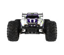 Auto RC Buggy rychlostní 2,4GHz plast 40cm dobíjecí pack+baterie fialové v krabici 42x21x28cm