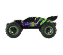 Auto RC Buggy rychlostní 2,4GHz plast 40cm dobíjecí pack+baterie fialové v krabici 42x21x28cm