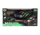 Auto RC Buggy rychlostní 2,4GHz plast 40cm dobíjecí pack+baterie fialové v krabici 42x21x28cm